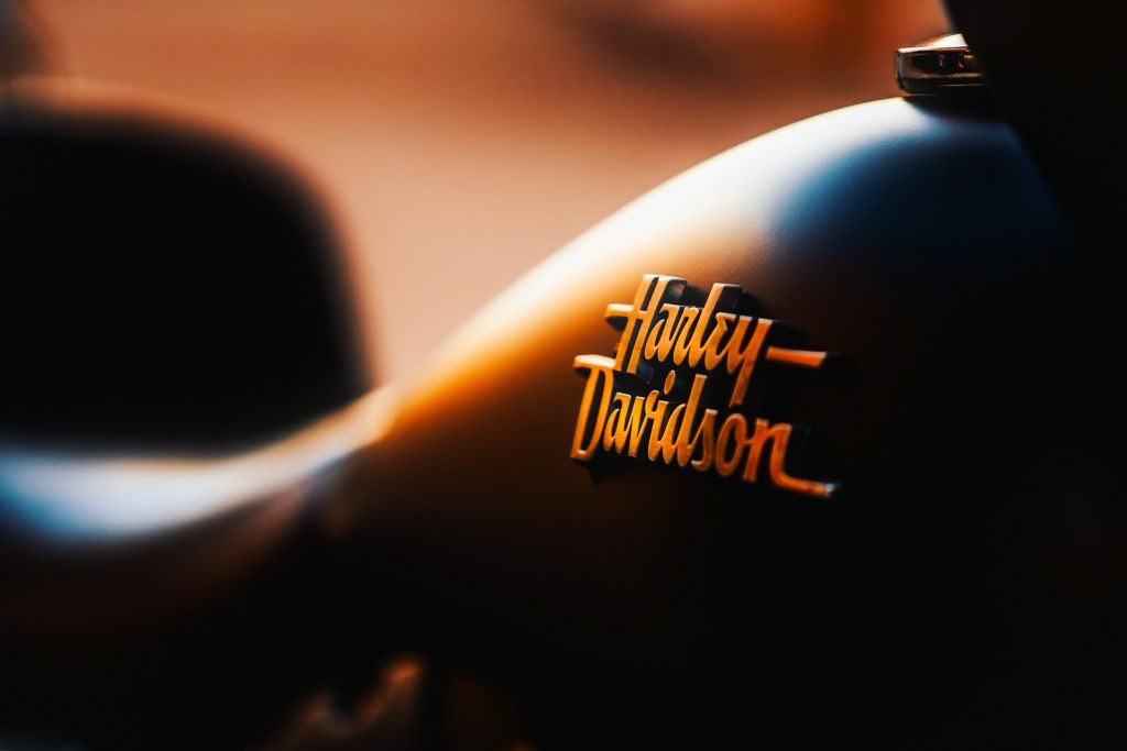 close up of Harley-Davidson motorcycle engine