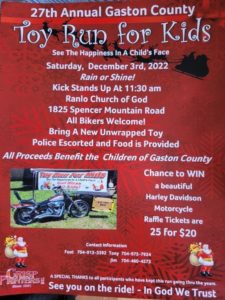 Gaston County Toy Run for Kids
