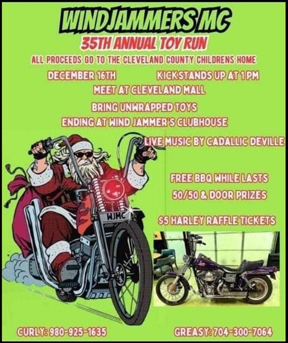 Windjammers Toy Run | Shelby NC