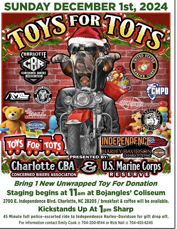 Charlotte CBA Toys for Tots Run