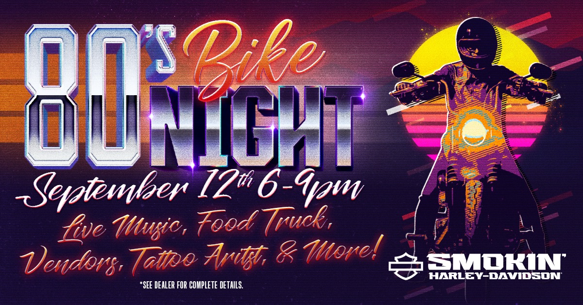 Smokin 80s bike night